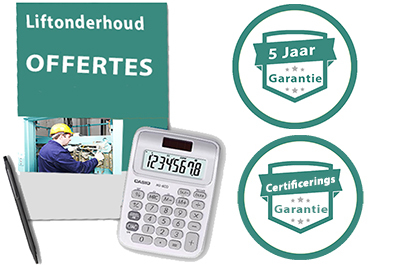 Afbeelding van een liftonderhouds offerte