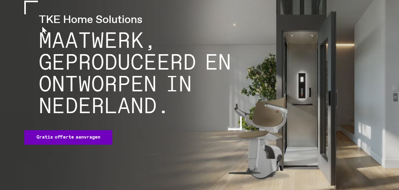 Trapliften van TKE Home Solutions